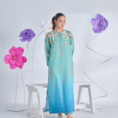 BLOOM OMBRE KAFTAN  | 2-Piece